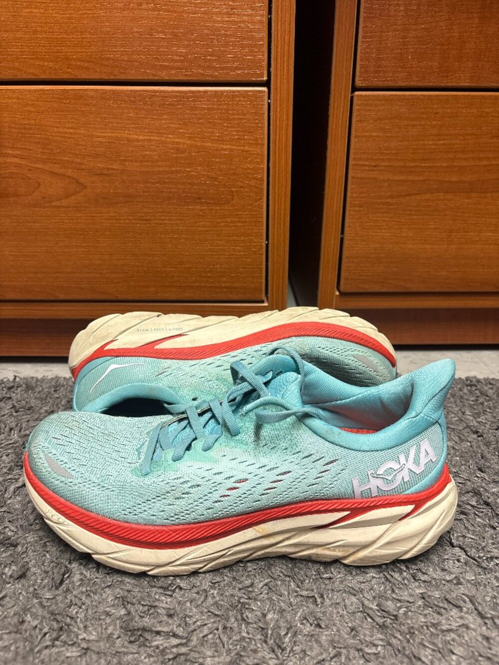 Hoka One One Clifton 8 Women's Size 8.5 B (Medium) Running/Walking Shoes Blue